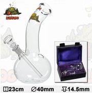 Glasbong 23cm v kufku
